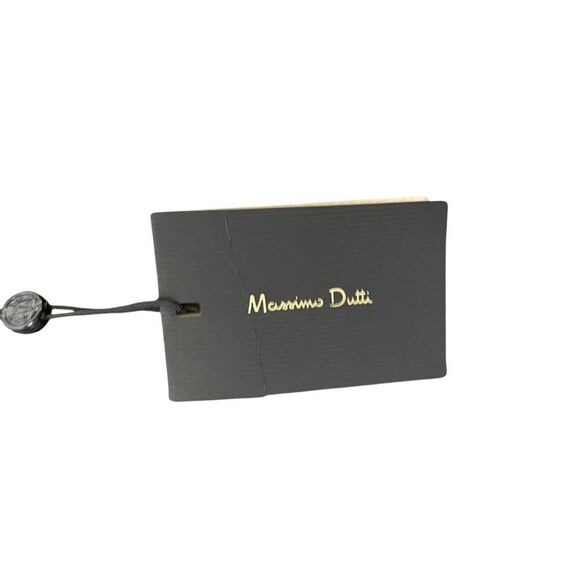 Massimo Dutti Womens Shirt Top Wool S Small Brown Funnel Neck Flowy 5131/790 NWT - Picture 6 of 16